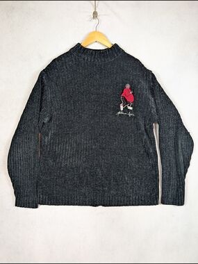 Platinum Fubu Fat Albert Mock Neck Sweater Men's Size 3XL Ribbed Pullover